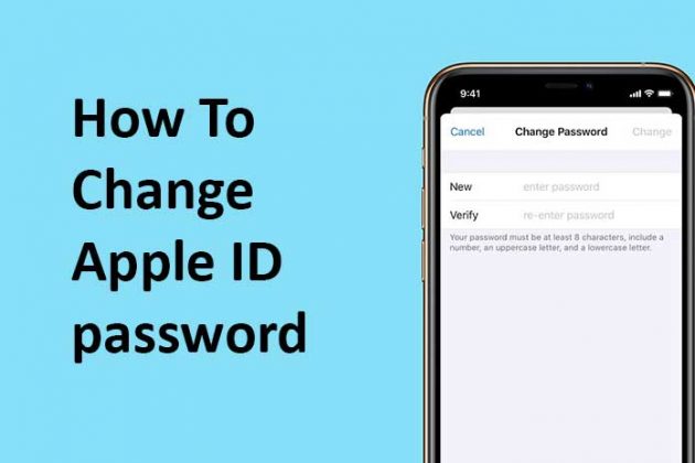 how to change apple id password through settings